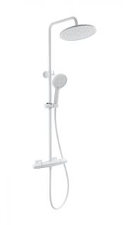 Душевая стойка Wonzon & Woghand Neo WW-B3045-A-MW с термостатом белый матовый